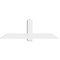 Ekena Millwork Eugene Architectural Grade PVC Gable Bracket, 72"W x 24"H x 6"D x 6"F, 8/12 Pitch GBP072X24X0606EUG00 - alternate 4